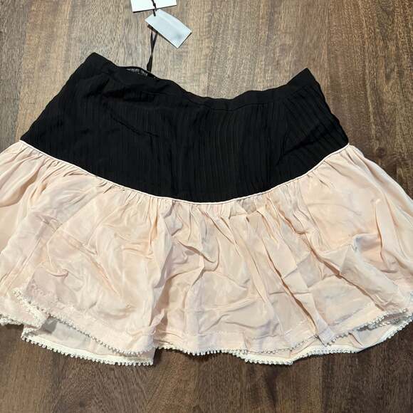 Zara Limited Edition Pleated Contrasting Mini Skirt - Picture 3 of 5